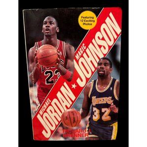 Michael Jordan Magic Johnson 1989 NBA‎ Superstars Soft Book By Richard J Brenner